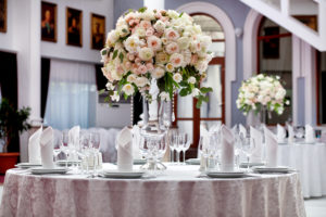 Royalty-free Table setting at a luxury wedding