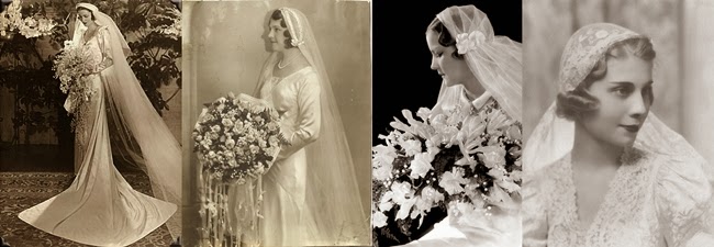 1930s brides veils
