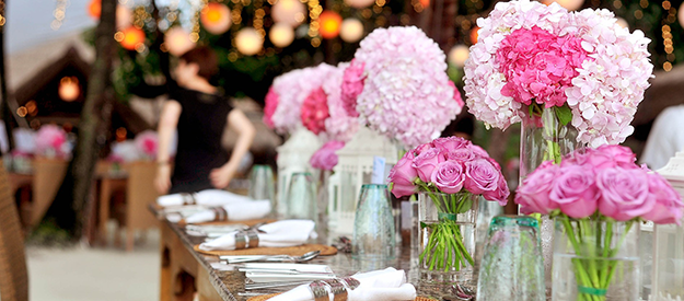 Wedding table decorations